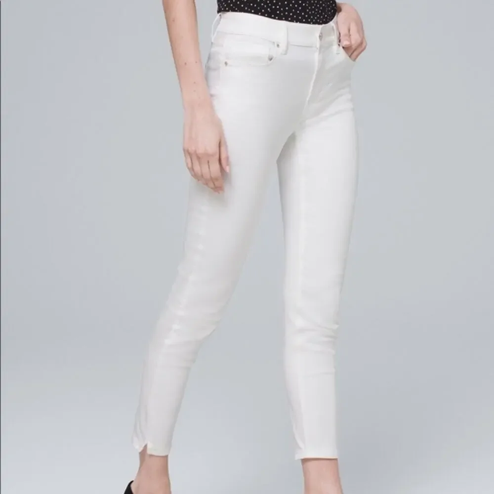 White House Black Market High-Rise Skinny Crop Jeans Size 8 - Picture 1 of 8
